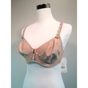 New Amoena Mia Mastectomy‎ Bra Size 34D Nude Helena Underwire Extras